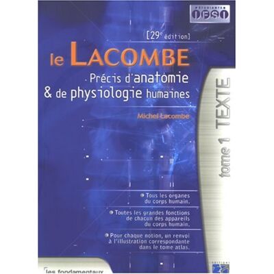 Le Lacombe : Précis D'Anatomie & De Physiologie Humaines - Publicité Le Lacombe : Précis D'Anatomie & De Physiologie Humaines - Publicité