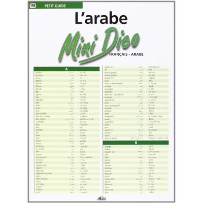 Collectif L'Arabe : Mini-Dico Français-Arabe - Publicité Collectif L'Arabe : Mini-Dico Français-Arabe - Publicité