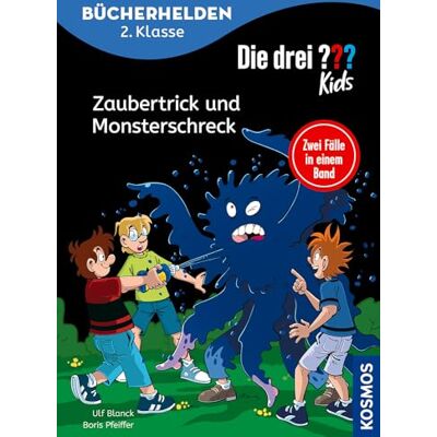Boris Pfeiffer Die Drei ??? Kids, Bücherhelden 2. Klasse, Doppelband 1, Zaubertrick Und Monsterschreck: Erstleser Kinder Ab 7 Jahre - Publicité Boris Pfeiffer Die Drei ??? Kids, Bücherhelden 2. Klasse, Doppelband 1, Zaubertrick Und Monsterschreck: Erstleser Kinder Ab 7 Jahre - Publicité
