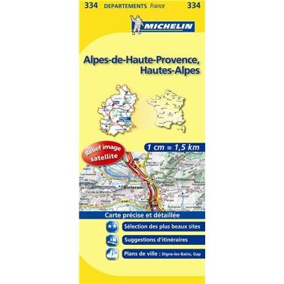 Alpes-De-Haute-Provence, Hautes-Alpes (Michelin Kaart - Lokaal Frankrijk (334)) - Publicité Alpes-De-Haute-Provence, Hautes-Alpes (Michelin Kaart - Lokaal Frankrijk (334)) - Publicité