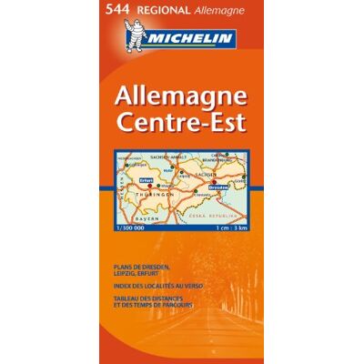 Allemagne Centre-Est (Regionale Kaarten Michelin (544 Duitsland)) - Publicité Allemagne Centre-Est (Regionale Kaarten Michelin (544 Duitsland)) - Publicité