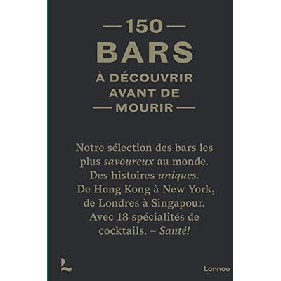 Jurgen Lijcops 150 Bars À Découvrir Avant De Mourir - Publicité Jurgen Lijcops 150 Bars À Découvrir Avant De Mourir - Publicité