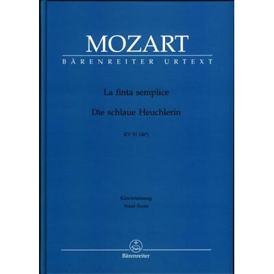 La Finta Semplice Kv 54 (46a). Klavierauszug - Publicité La Finta Semplice Kv 54 (46a). Klavierauszug - Publicité