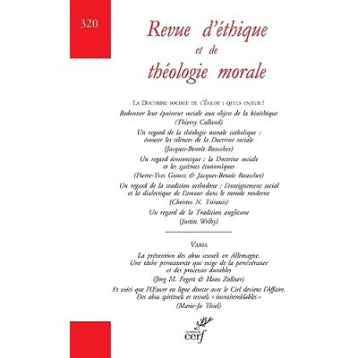 Collectif Revue D'Éthique Et De Théologie Morale, N° 320. La Doctrine Sociale De L'Eglise : Quels Enjeux ? - Publicité Collectif Revue D'Éthique Et De Théologie Morale, N° 320. La Doctrine Sociale De L'Eglise : Quels Enjeux ? - Publicité