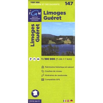 Ign Karte, Tourisme Et Découverte Limoges, Guéret (Ign Map) - Publicité Ign Karte, Tourisme Et Découverte Limoges, Guéret (Ign Map) - Publicité