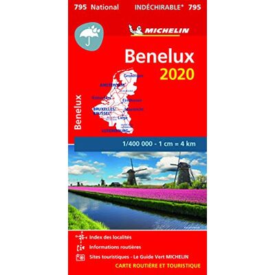 Benelux - High Resistance National Map 795 (Mapas National Michelin) - Publicité Benelux - High Resistance National Map 795 (Mapas National Michelin) - Publicité