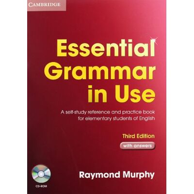 Raymond Murphy Essential Grammar In Use 3rd Edition: Essential Grammar In Use. English Edition With Answers And Cd-Rom: A Self-Study Reference And Practice Book For Elementary Students Of English - Publicité Raymond Murphy Essential Grammar In Use 3rd Edition: Essential Grammar In Use. English Edition With Answers And Cd-Rom: A Self-Study Reference And Practice Book For Elementary Students Of English - Publicité