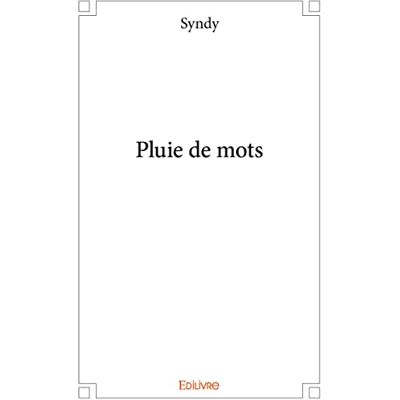 Syndy Syndy Pluie De Mots - Publicité Syndy Syndy Pluie De Mots - Publicité