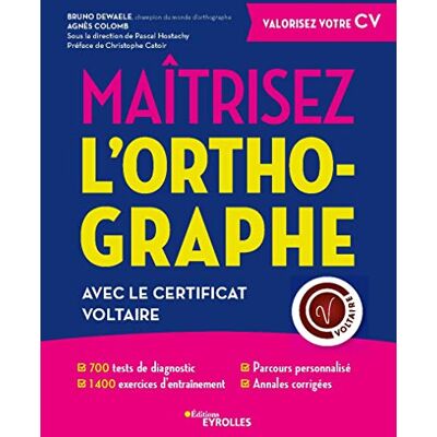 Collectif Maîtrisez L'Orthographe Avec Le Certificat Voltaire - Publicité Collectif Maîtrisez L'Orthographe Avec Le Certificat Voltaire - Publicité