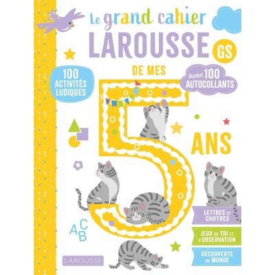 Le Grand Cahier Larousse De Mes 5 Ans : Gs : 100 Activités Ludiques - Publicité Le Grand Cahier Larousse De Mes 5 Ans : Gs : 100 Activités Ludiques - Publicité