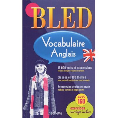 Hachette Bled Vocabulaire Anglais - Publicité Hachette Bled Vocabulaire Anglais - Publicité