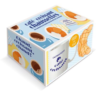 Café-Croissant Chaussettes : Des Chaussettes Pur Beurre Pour Des Petits Déj' En Douceur : Une Paire De Chaussettes, Un Mug À Café, Un Livre De Recettes - Publicité Café-Croissant Chaussettes : Des Chaussettes Pur Beurre Pour Des Petits Déj' En Douceur : Une Paire De Chaussettes, Un Mug À Café, Un Livre De Recettes - Publicité