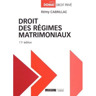 Droit Des Régimes Matrimoniaux - Publicité Droit Des Régimes Matrimoniaux - Publicité