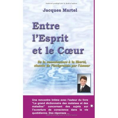 Jacques Martel Entre L'Esprit Et Le Coeur - Publicité Jacques Martel Entre L'Esprit Et Le Coeur - Publicité