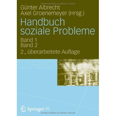 Günter Albrecht Handbuch Soziale Probleme: 2 Bände - Publicité Günter Albrecht Handbuch Soziale Probleme: 2 Bände - Publicité