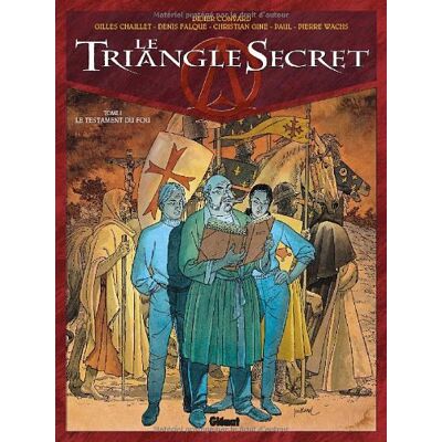 Didier Convard Le Triangle Secret. Vol. 1. Le Testament Du Fou - Publicité Didier Convard Le Triangle Secret. Vol. 1. Le Testament Du Fou - Publicité