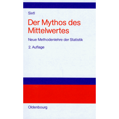 Friedrich Sixtl Der Mythos Des Mittelwertes: Neue Methodenlehre Der Statistik - Publicité Friedrich Sixtl Der Mythos Des Mittelwertes: Neue Methodenlehre Der Statistik - Publicité