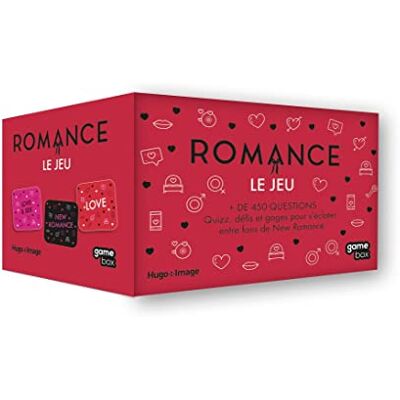 Hugo Image Romance : Le Jeu : + De 450 Questions, Quiz, Défis Et Gages Pour S'Éclater Entre Fans De New Romance - Publicité Hugo Image Romance : Le Jeu : + De 450 Questions, Quiz, Défis Et Gages Pour S'Éclater Entre Fans De New Romance - Publicité