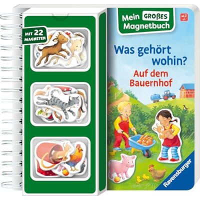 Katja Senner Mein Großes Magnetbuch: Was Gehört Wohin? Auf Dem Bauernhof - Magnet-Spielbuch Ab 2 Jahren: Mit 22 Magneten - Publicité Katja Senner Mein Großes Magnetbuch: Was Gehört Wohin? Auf Dem Bauernhof - Magnet-Spielbuch Ab 2 Jahren: Mit 22 Magneten - Publicité