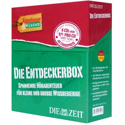 Maja Nielsen Abenteuer & Wissen: Die Entdeckerbox. Die Zeit-Edition: Spannende Hörabenteuer Für Wissbegierige - Publicité Maja Nielsen Abenteuer & Wissen: Die Entdeckerbox. Die Zeit-Edition: Spannende Hörabenteuer Für Wissbegierige - Publicité
