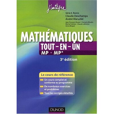 Claude Deschamps Mathématiques Tout-En-Un Mp-Mp* : Le Cours De Référence - Publicité Claude Deschamps Mathématiques Tout-En-Un Mp-Mp* : Le Cours De Référence - Publicité