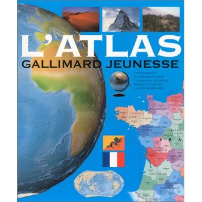 Collectif L'Atlas Gallimard Jeunesse - Publicité Collectif L'Atlas Gallimard Jeunesse - Publicité