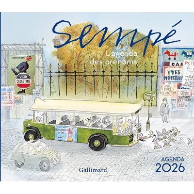 Agenda Sempé 2026: L'Agenda Des Prénoms - Publicité Agenda Sempé 2026: L'Agenda Des Prénoms - Publicité
