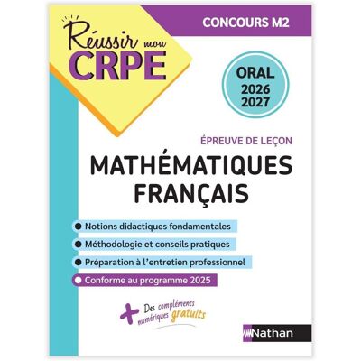 Daniel Motteau Mathématiques, Français, Épreuve De Leçon : Oral 2026-2027 : Concours M2 - Publicité Daniel Motteau Mathématiques, Français, Épreuve De Leçon : Oral 2026-2027 : Concours M2 - Publicité