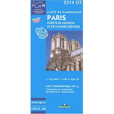 IGN Carte De Randonnée : Paris (Série Top 25) - Publicité IGN Carte De Randonnée : Paris (Série Top 25) - Publicité