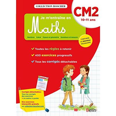 Collectif Je M'Entraîne En Maths : Cm2, 10-11 Ans : Conforme Au Nouveau Programme - Publicité Collectif Je M'Entraîne En Maths : Cm2, 10-11 Ans : Conforme Au Nouveau Programme - Publicité