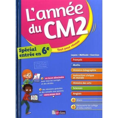 Collectif L'Année Du Cm2 : Tout Pour Réussir : Spécial Entrée En 6e - Publicité Collectif L'Année Du Cm2 : Tout Pour Réussir : Spécial Entrée En 6e - Publicité