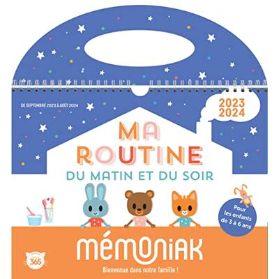 Editions 365 Ma Routine Du Matin Et Du Soir Mémoniak 2023-2024 : De Septembre 2023 À Août 2024 : Pour Les Enfants De 3 À 6 Ans - Publicité Editions 365 Ma Routine Du Matin Et Du Soir Mémoniak 2023-2024 : De Septembre 2023 À Août 2024 : Pour Les Enfants De 3 À 6 Ans - Publicité