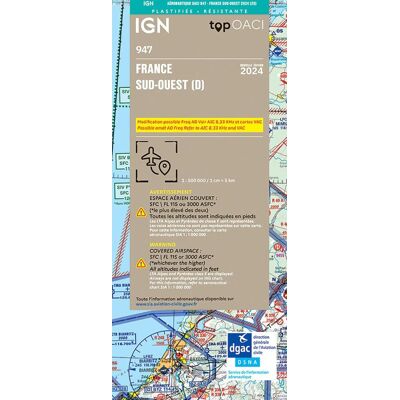 Collectif 947 - France Sud Ouest 2024 Plastifiee - Publicité Collectif 947 - France Sud Ouest 2024 Plastifiee - Publicité