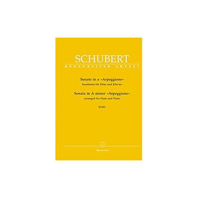 Sonate A-Moll D 821 (Arpeggione). Flöte, Klavier - Publicité Sonate A-Moll D 821 (Arpeggione). Flöte, Klavier - Publicité