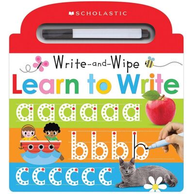 Learn To Write: Scholastic Early Learners (Write And Wipe) - Publicité Learn To Write: Scholastic Early Learners (Write And Wipe) - Publicité