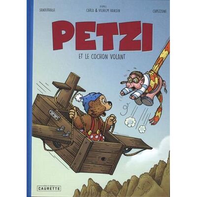 Petzi. Petzi Et Le Cochon Volant - Publicité Petzi. Petzi Et Le Cochon Volant - Publicité
