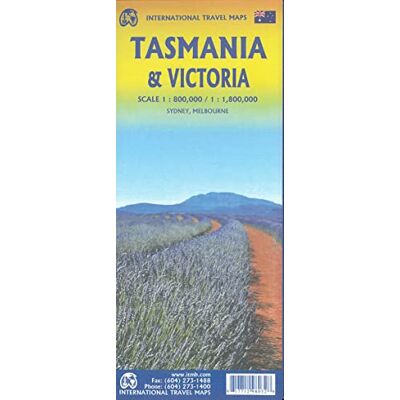 Tasmania Volcanoes 1:800000: Itm Travel Reference Map 1:800000 - Publicité Tasmania Volcanoes 1:800000: Itm Travel Reference Map 1:800000 - Publicité
