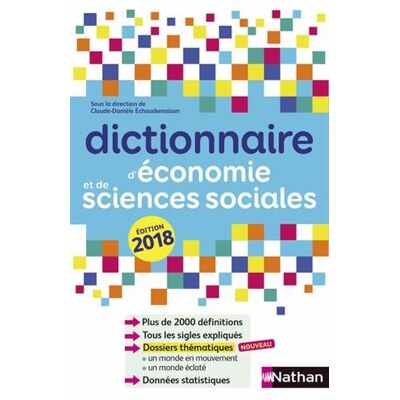 Collectif Dictionnaire D'Économie Et De Sciences Sociales - Publicité Collectif Dictionnaire D'Économie Et De Sciences Sociales - Publicité