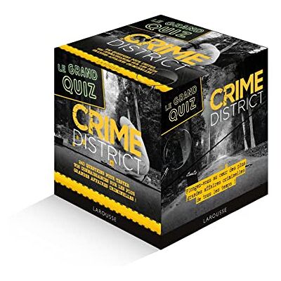 Larousse Crime District : Le Grand Quiz : 250 Questions Pour Tester Vos Connaissances Sur Les Plus Grandes Affaires Criminelles ! - Publicité Larousse Crime District : Le Grand Quiz : 250 Questions Pour Tester Vos Connaissances Sur Les Plus Grandes Affaires Criminelles ! - Publicité