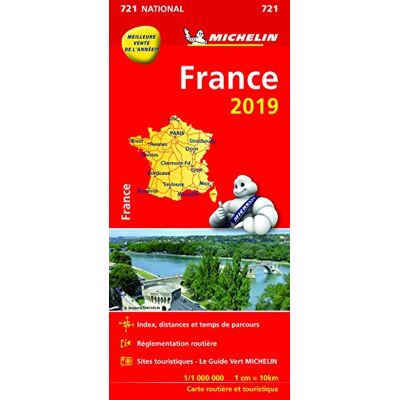 Carte France Michelin 2019 - Publicité Carte France Michelin 2019 - Publicité