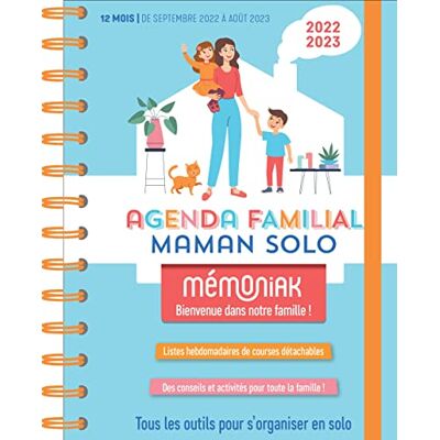 Editions 365 Agenda Familial 2022-2023 : Maman Solo : 12 Mois, De Septembre 2022 À Août 2023 - Publicité Editions 365 Agenda Familial 2022-2023 : Maman Solo : 12 Mois, De Septembre 2022 À Août 2023 - Publicité