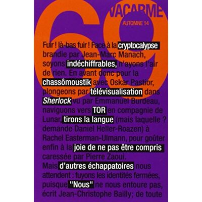 Collectif Vacarme, N° 69 - Publicité Collectif Vacarme, N° 69 - Publicité