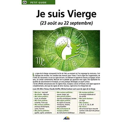 Collectif Je Suis Vierge (23 Août Au 22 Septembre) - Publicité Collectif Je Suis Vierge (23 Août Au 22 Septembre) - Publicité