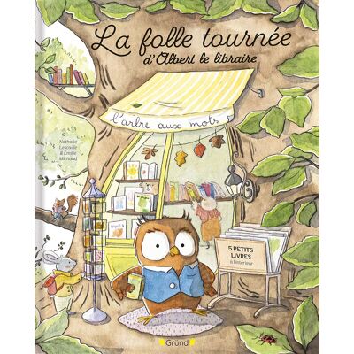 Nathalie Lescaille La Folle Tournée D'Albert Le Libraire - Publicité Nathalie Lescaille La Folle Tournée D'Albert Le Libraire - Publicité