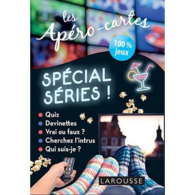 Larousse Les Apéro-Cartes Spécial Séries : 100 % Jeux - Publicité Larousse Les Apéro-Cartes Spécial Séries : 100 % Jeux - Publicité
