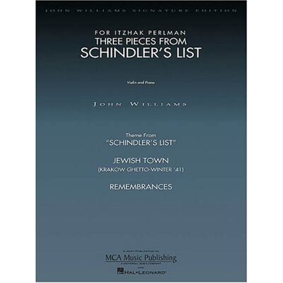 Various John Williams: Three Pieces From Schindler'S List (Violin/piano) Vln B: 3 Pieces For Violin And Piano - Publicité Various John Williams: Three Pieces From Schindler'S List (Violin/piano) Vln B: 3 Pieces For Violin And Piano - Publicité