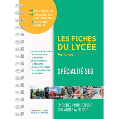 Collectif Spécialité Ses Terminale : 59 Fiches Pour Réussir Son Année Avec Brio - Publicité Collectif Spécialité Ses Terminale : 59 Fiches Pour Réussir Son Année Avec Brio - Publicité