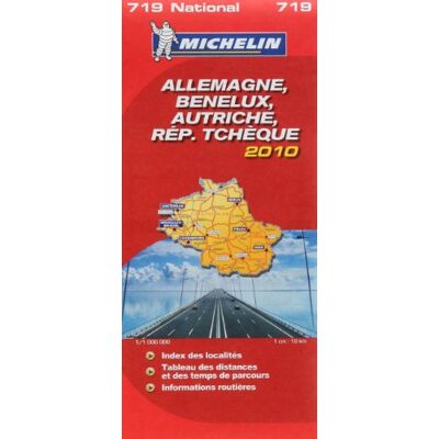 Michelin Allemagne, Benelux, Autriche, République Tchèque : 1/1000 000 - Publicité Michelin Allemagne, Benelux, Autriche, République Tchèque : 1/1000 000 - Publicité