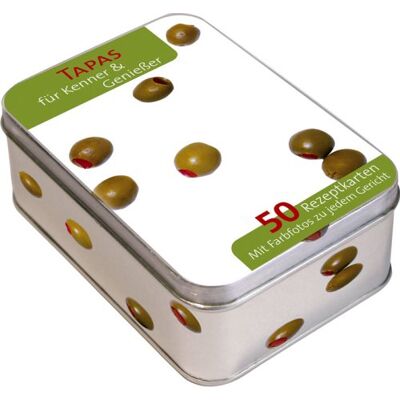 Tapas : 50 Fiches Recettes Avec Une Boîte Déco - Publicité Tapas : 50 Fiches Recettes Avec Une Boîte Déco - Publicité
