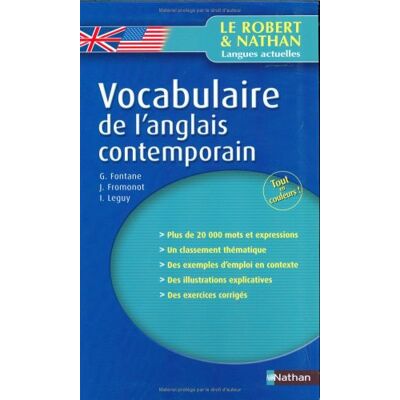 Jacqueline Fromonot Vocabulaire De L'Anglais Contemporain - Publicité Jacqueline Fromonot Vocabulaire De L'Anglais Contemporain - Publicité